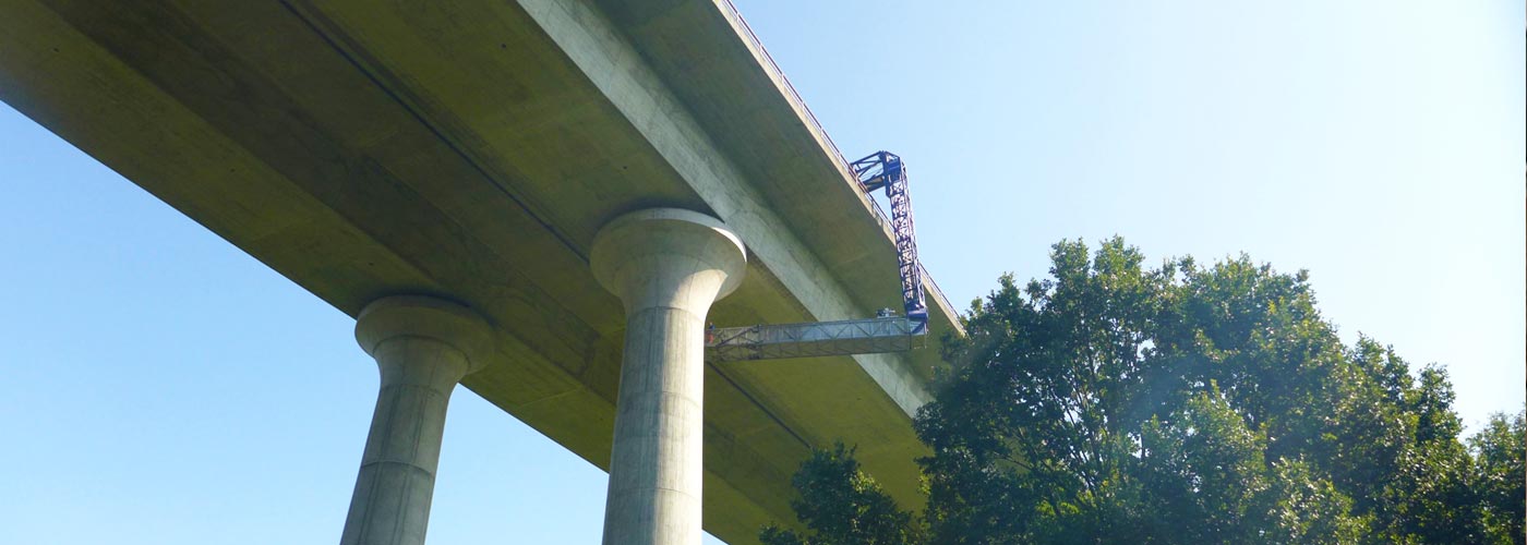 Hauptprüfung der Triebischtalbrücke // LASUV Sachsen